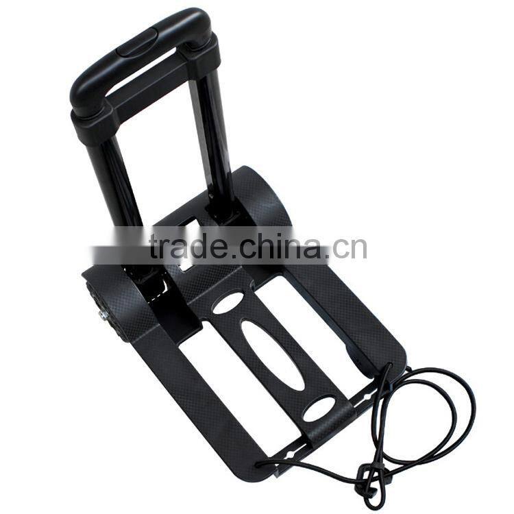 Lightweight luggage metal folding cart /Portable folding shopping luggage trolley/Multi-function telescopic folded shopping cart