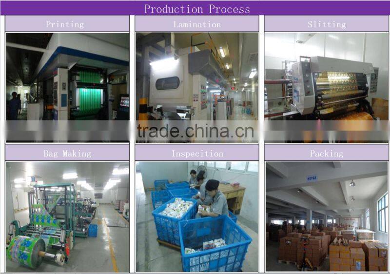 food packaging plastic bag with zipper