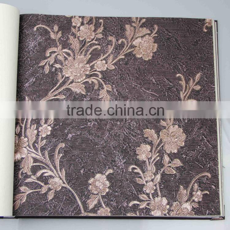 new catalog of 2014 pvc deep embossed wallpaper Italian style Alpha 80501 waterproof soundproof