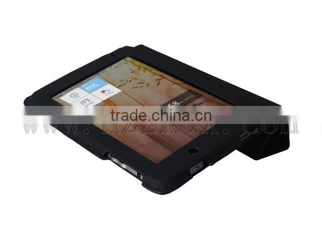 Wholesale10pc lot free shipping Premium Stand Leather Case Cover for LENOVO LePad S2007 +SCREEN GUARD