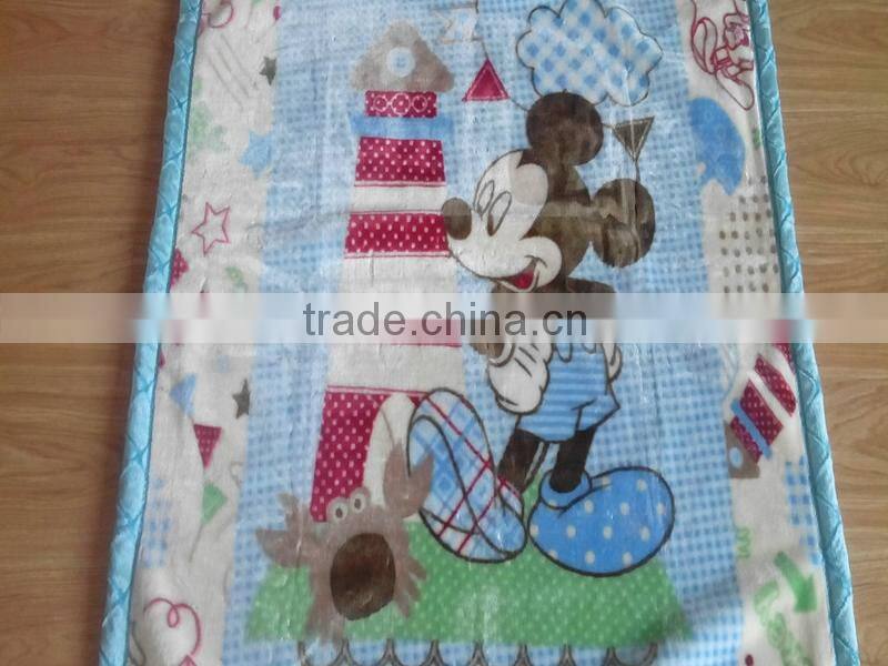 100%polyester Bear Miki Mouse blanket