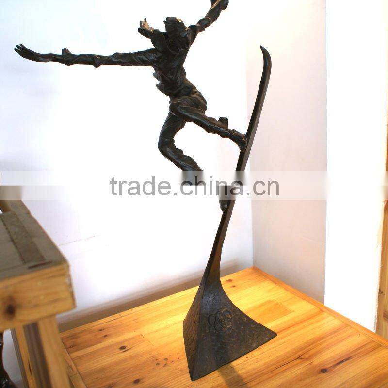Beautiful sports sculpture bronze