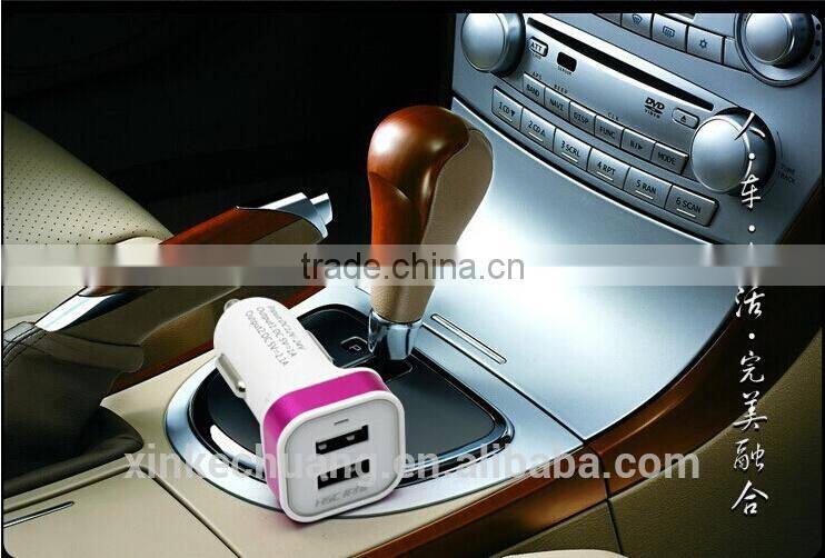 High Efficiency Car battery Charger, usb car charger CE ROHS for smart phone