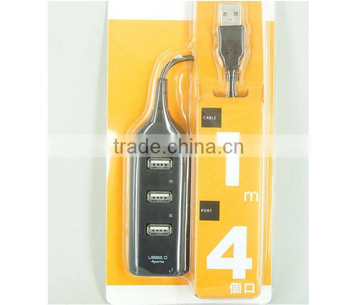 New High Speed 4-Port Splitter USB 2.0 Hub powered Adapter For PC Laptop Notebook