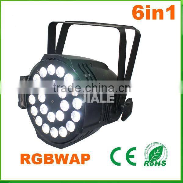 24pcs 15w RGBWA UV 6in1 led par light indoor stage lights