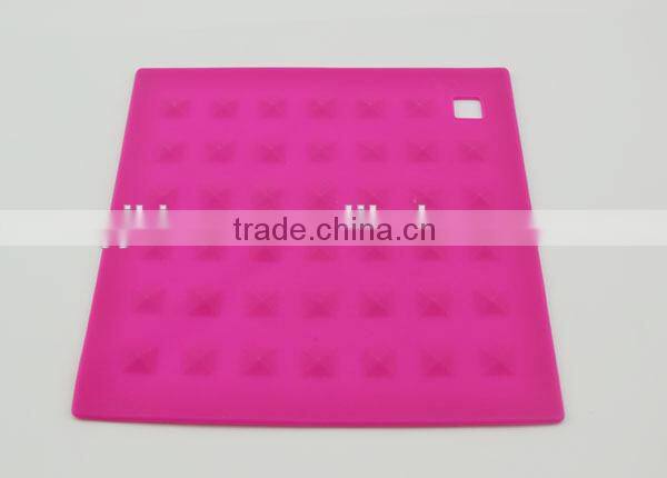 silicone snowman shape decorative tea cups mat