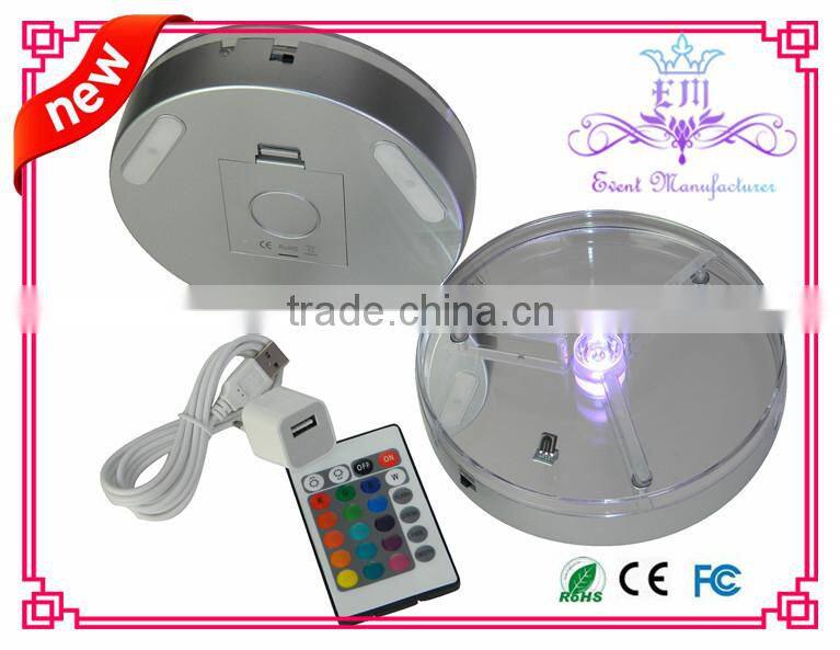 Battery Operated LED vase base light 15cm led bottle base light for wedding /party