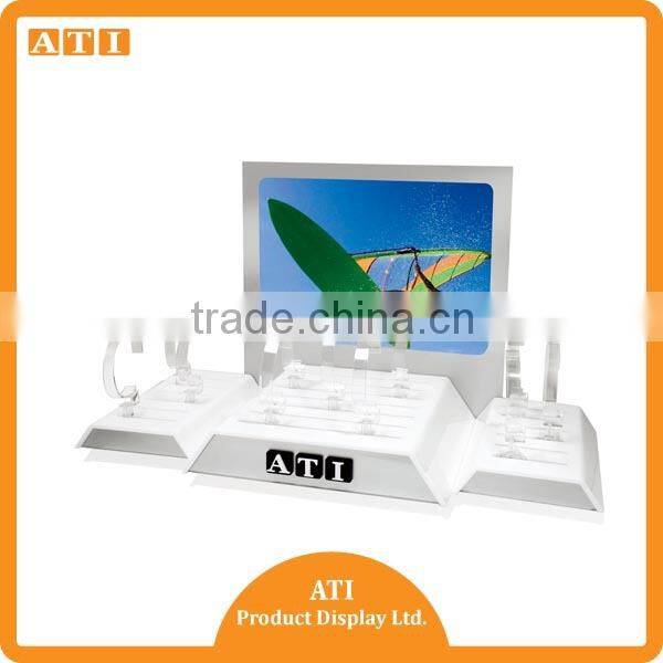 countertop clear acrylic block Phone Watch display stand watch holder