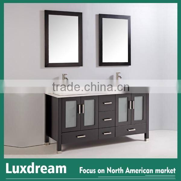 Espresso modern bathroom vanity combo with single sink prefab homes