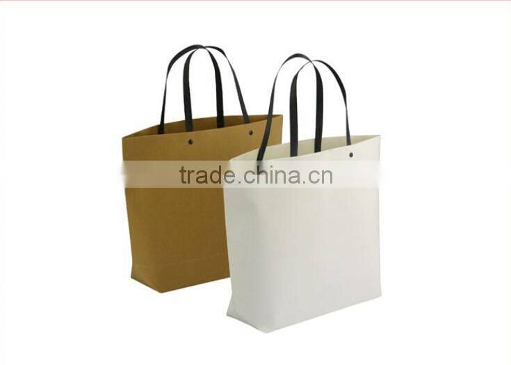 new desgin kraft paper black cardboard boat style paper bag