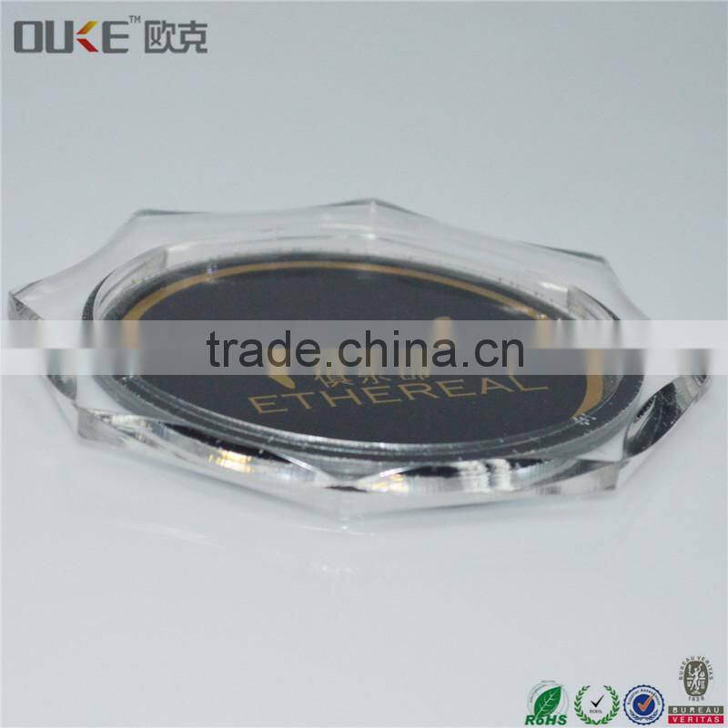 2016 hot selling clear acrylic drink coasters