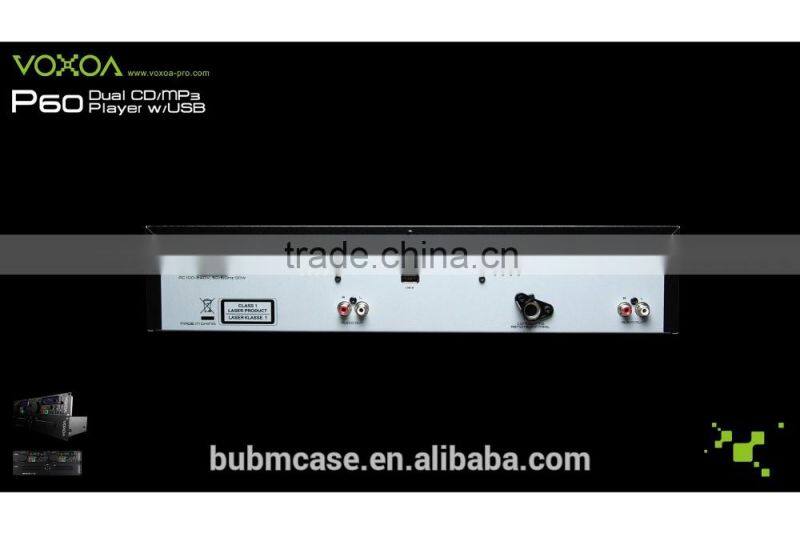 2016 VOXOA P60 dual CD/MP3/USB player with rack type