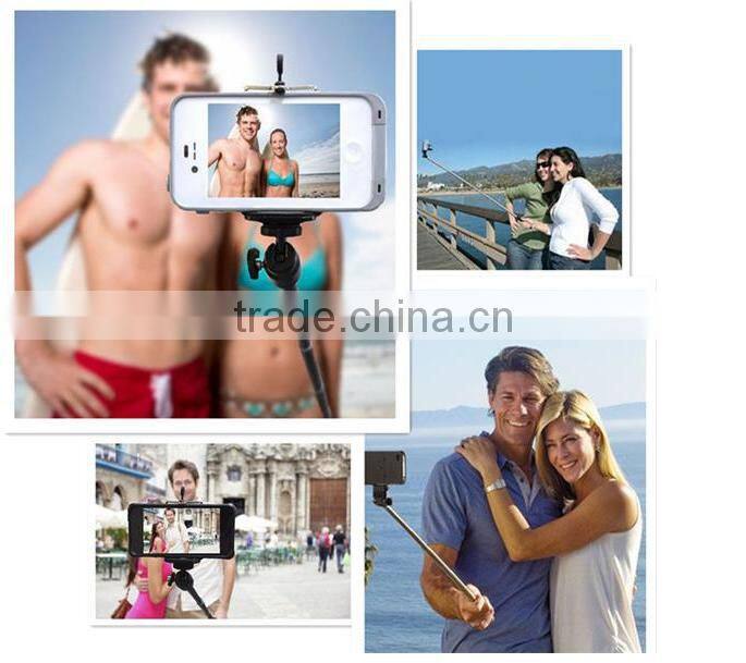 colorful wireless monopod bluetooth selfie stick /wireless selfie stick /foldable selfie stick