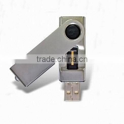 promo biometric fingerprint usb with free logo custom usb