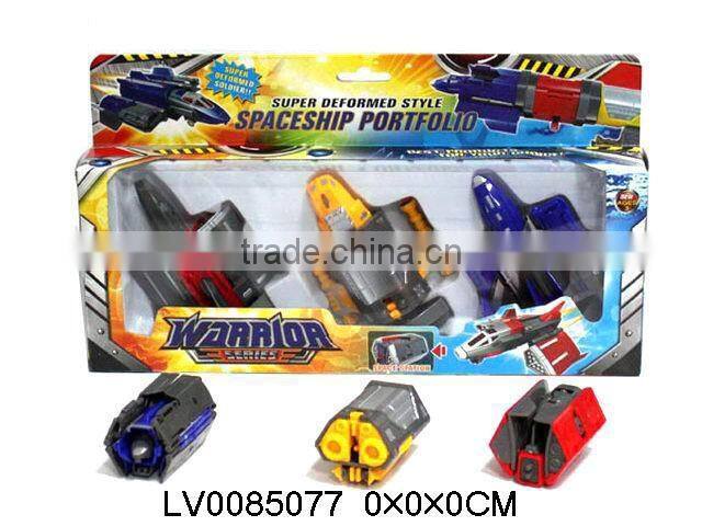Plastic toy plane transformation toy for children