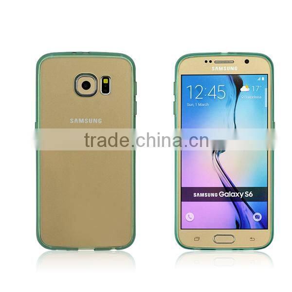 Silicone TPU & Hard plastic combo high impact shield phone case cover for Samsung galaxy S6