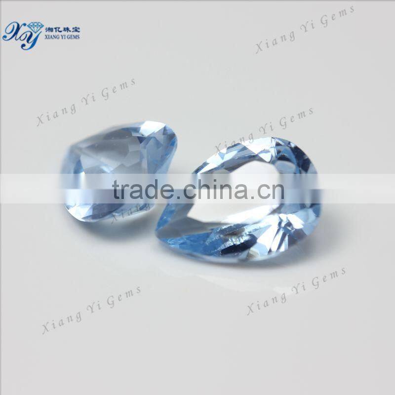 Xiangyi Latest Type Black Onyx Gem Stones ,105# Precious Pear Cut Loose Spinel Gem Stone