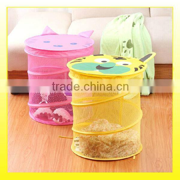 colorful unique net basket folding laundry basket