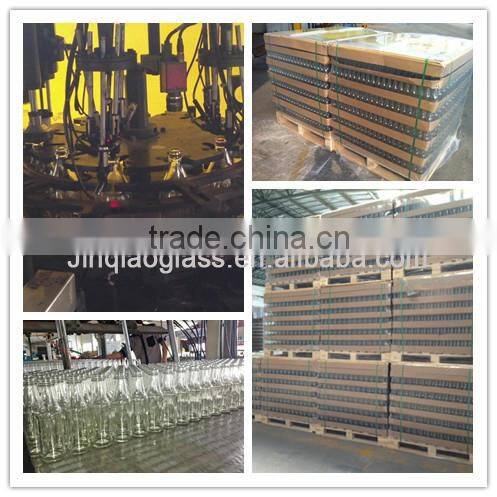 customized glass perfume bottle with pump spray cap