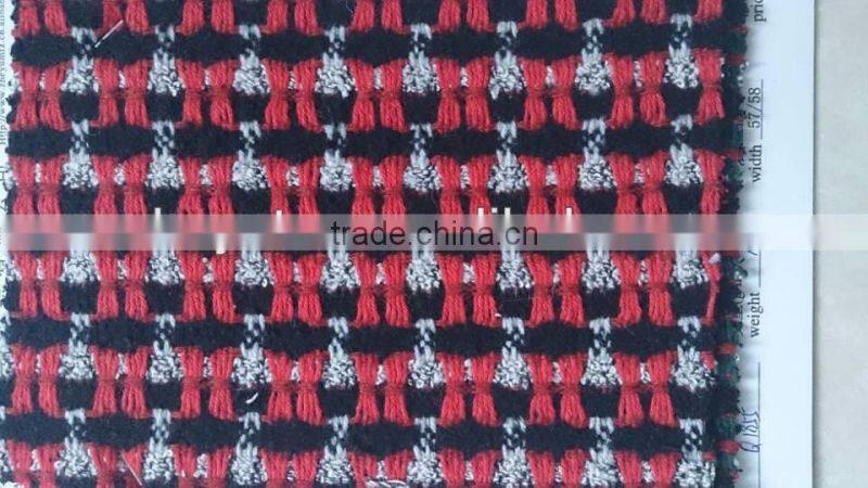 Fancy Woolen Fabric,Jacquard Loop Yarn Wool Fabric