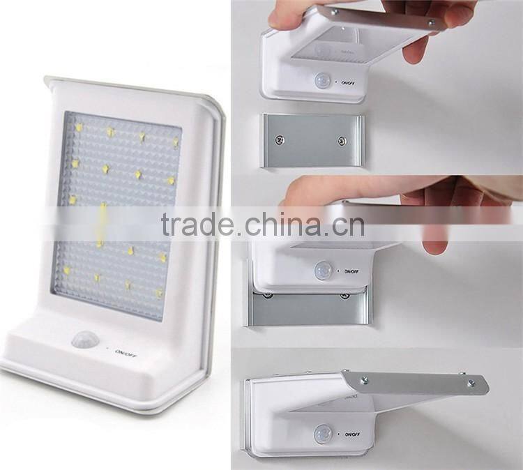 20 led panel texture lampshade 1800mah Ni-MH battery PIR sensor + Voice control solar mini garden light