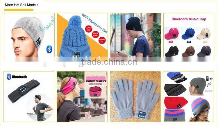 Cool Striped Wireless Bluetooth Music Knit Hat with Handsfree Smart Cap Headset