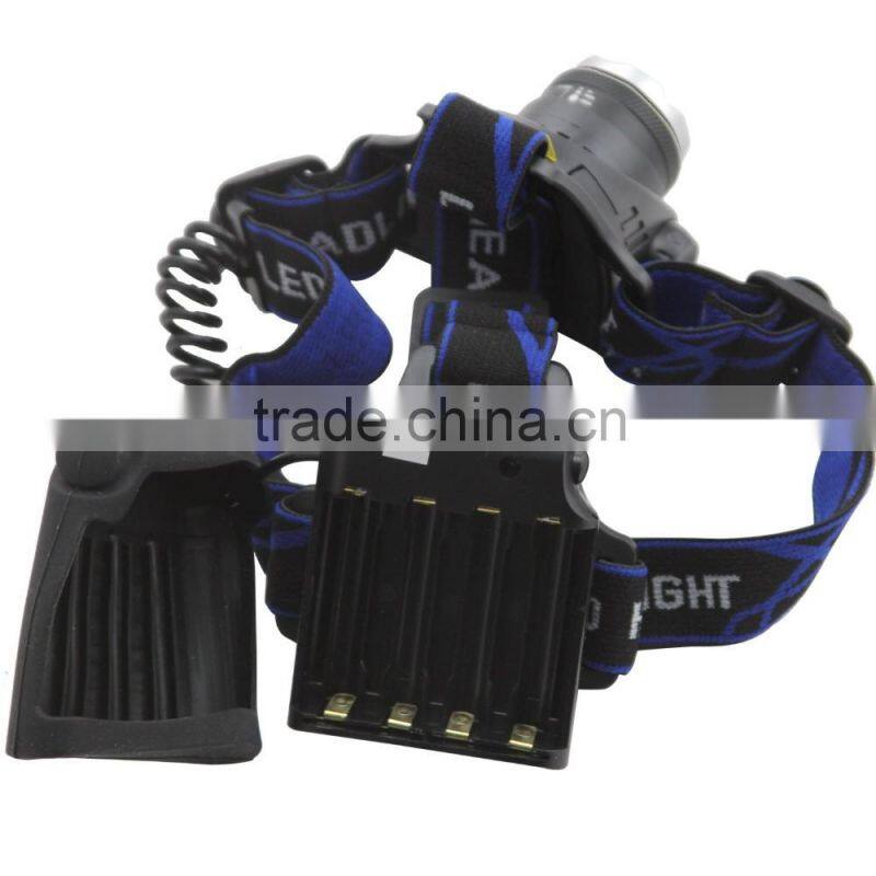 1200Lm Waterproof XML T6 Zoom LED Headlight Headlamp Head Lamp Light Zoomable Adjust Focus For Bicycle Camping Hiking