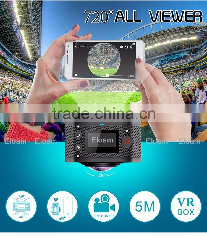 1080P camcorder support Android IOS 360 panorama camera