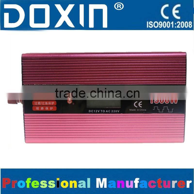 DC AC 1500W LCD Display power Inverter with Battery Charger and UPS