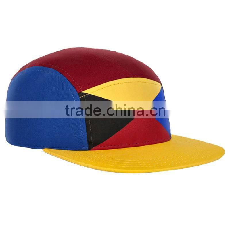 Unisex custom digital printing logo corduroy 5 panel running sports hat wholesale