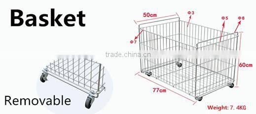 Chrome plated wire metal basket