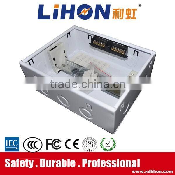 7 way outdoor use power distribution board with light and radium