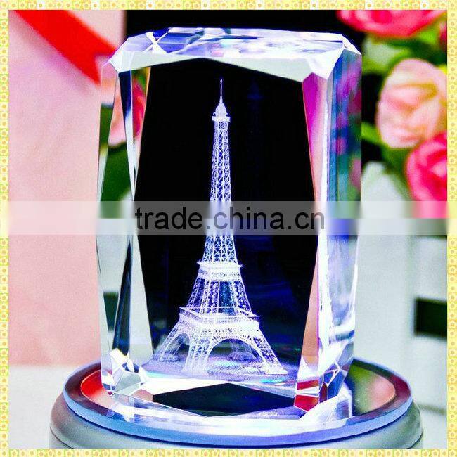 Personalized 3D Laser Crystal Gifts With Engraved Ganesh For Guest Souvenirs