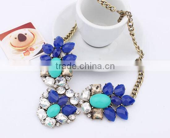 Fashion Resin Acrylic Choker Vintage Pendant Statement Necklace Women Necklaces & Pendants Fashion Necklaces for Women 2014