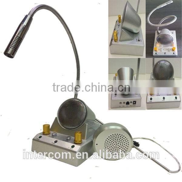 talk through glass intercom