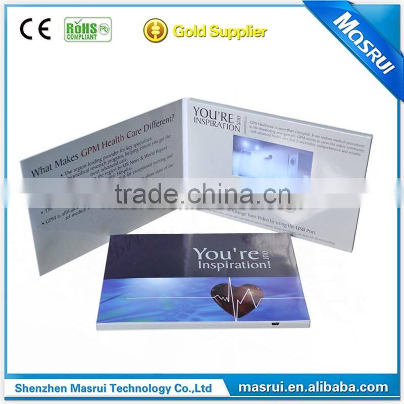 advertising video card Use and Invitation Card Card Type video screen brochure