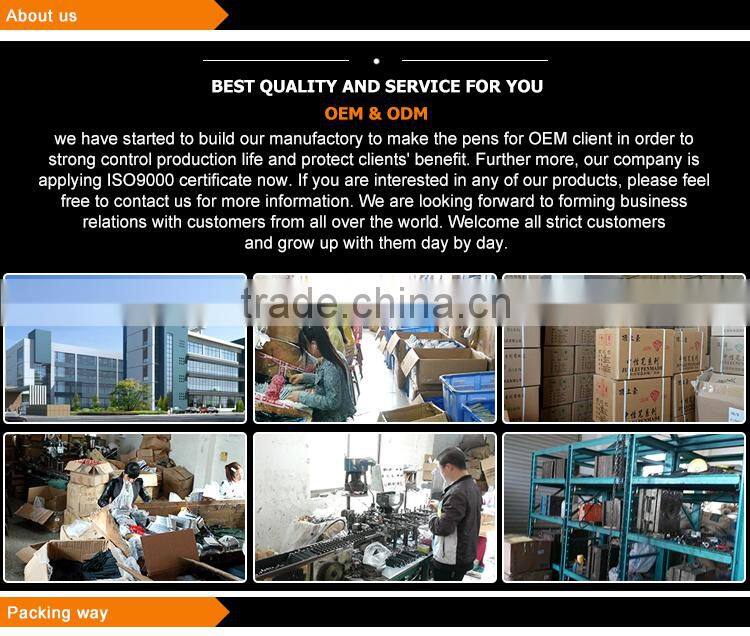 2016 unique plastic ball pen refill with advanced technology