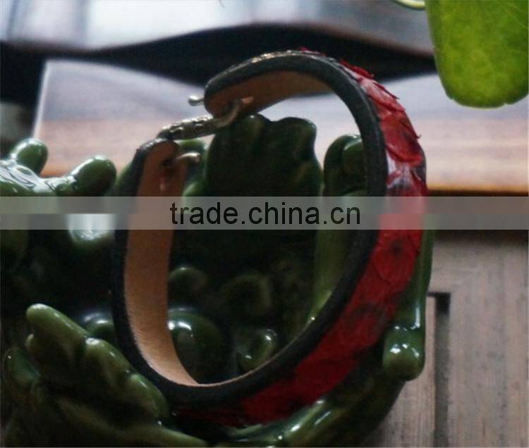 stylish genuine python skin snakeskin wristlet girls genuine leather wrist belt