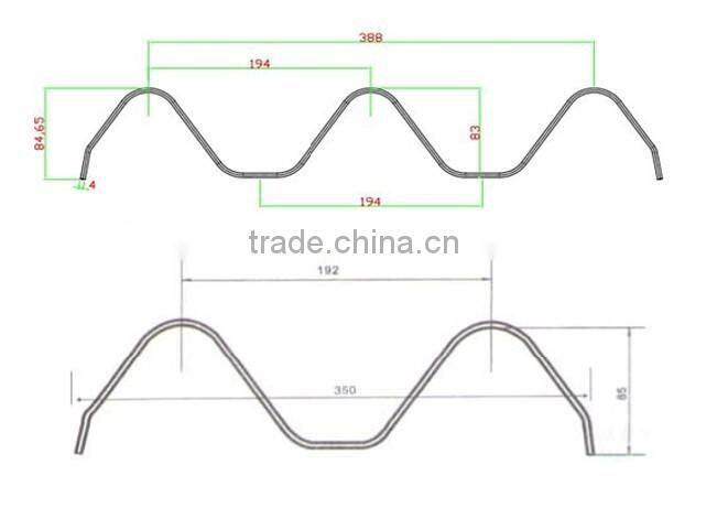 color steel W beam making roll forming machine made in China