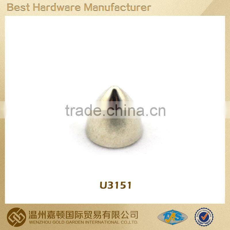 Flat debosed round rivets snap rivet fastener for bags