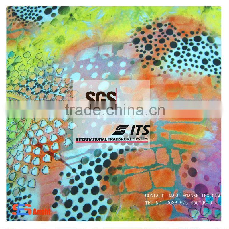 ES-1020A 16# cheap Polyester satin chiffon digital printed fabric for top, underwear, dress fabric