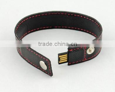 promotional bulk factory direct selling earrings usb flash drive Brand Custom Leather Can be printed logo