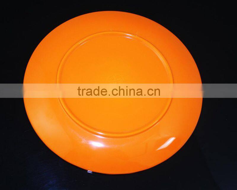 hot selling factory offer 12 inch personalized plastic dinner plates custom print melamine plates with CE ROHS SGS
