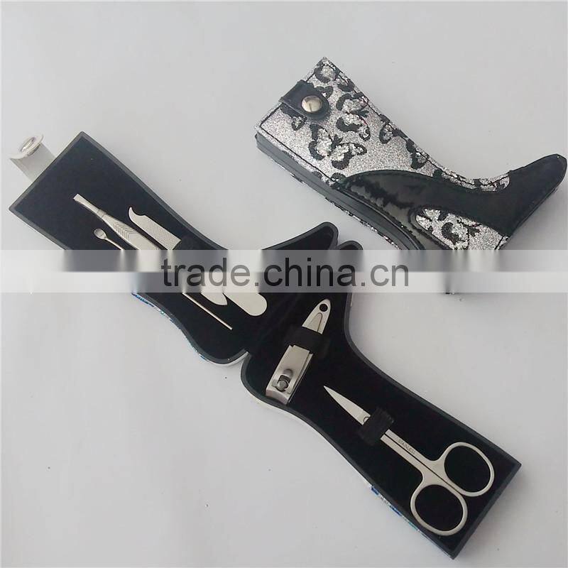 Wholesale stainless steel boots manicure set
