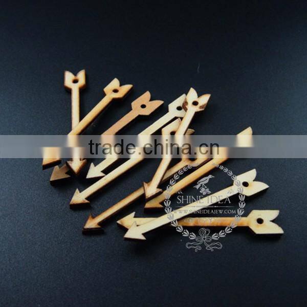 60*10mm natural wood log arrow charm pendant charm DIY painting charm supplies 1800153