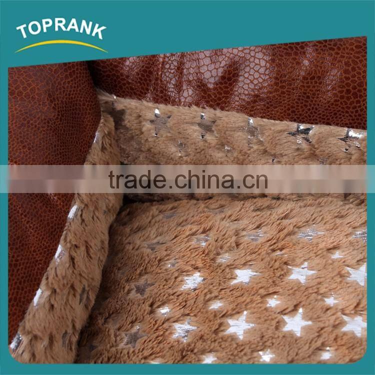 China wholesale shining stars luxury dog sofa bed leather pet dog bed luxury