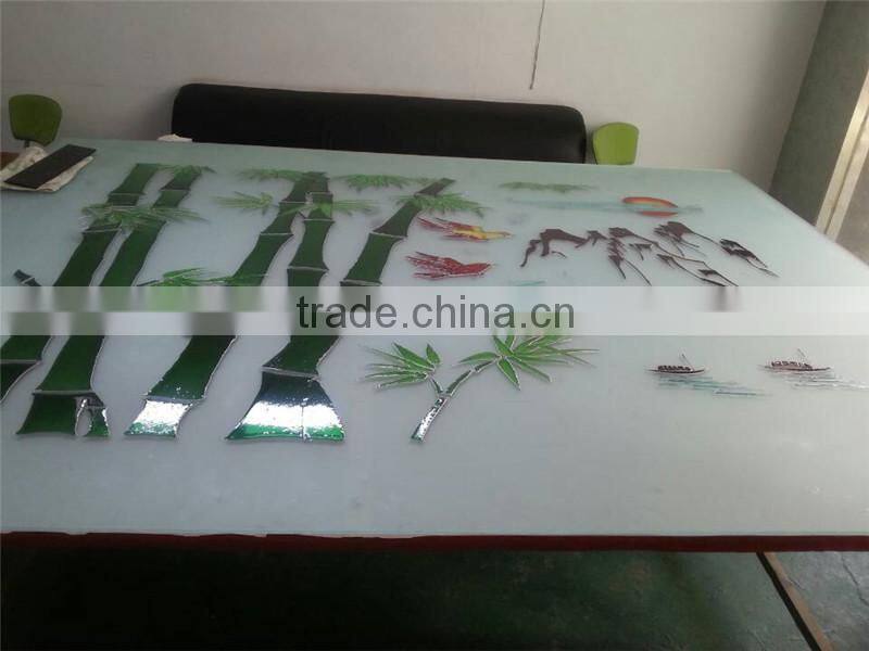 factory frosted pattern art bathroom door glass