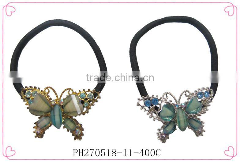 Elastic hair band with small bird,elastic hair bands for girls,hair scrunchy