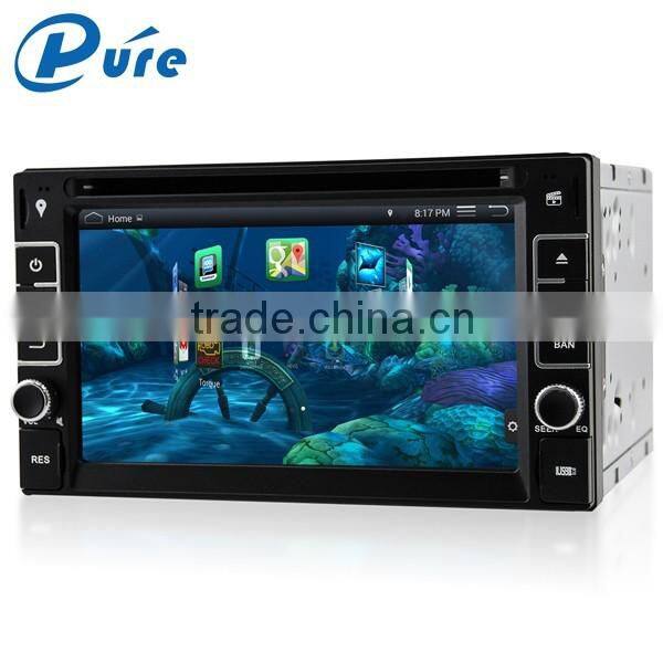 Universal Android4.4.4 OS 6.2 " 2 din car multimedia player with gps navigation system car dvd player