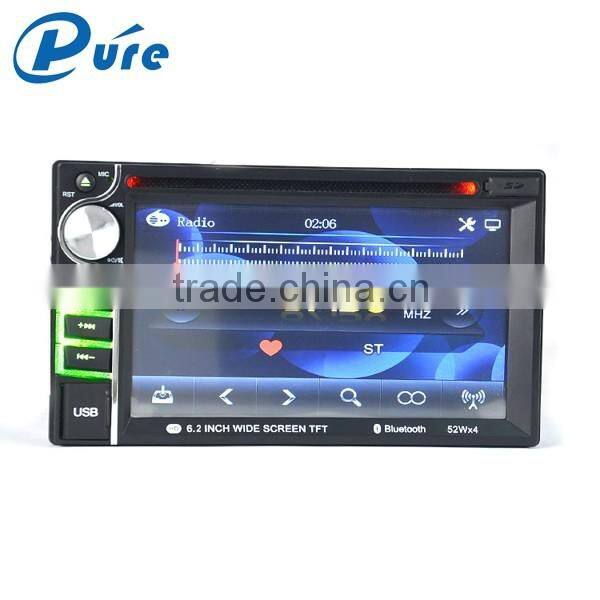 DVD Player Input 12V DVD Auto 6.2" TFT Screen with Bluetooth and Reversing Function